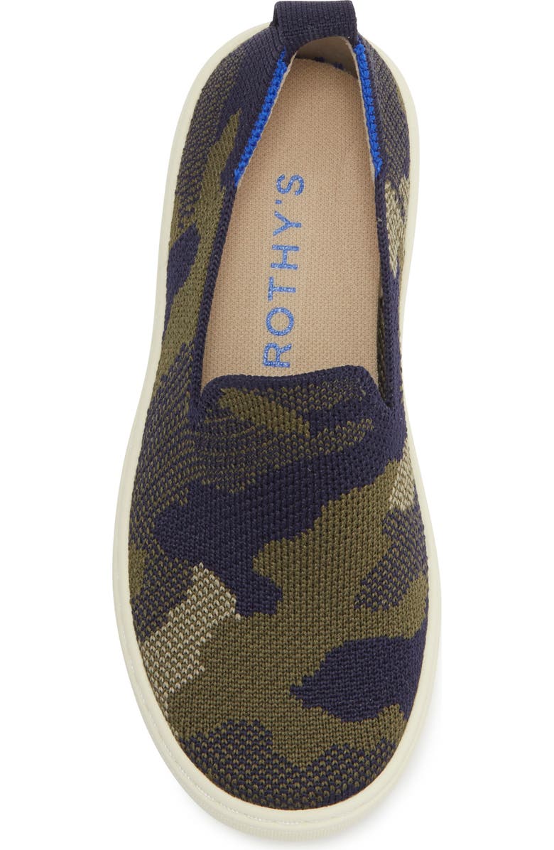 Rothy's Kids' Slip-On Sneaker, Alternate, color, Spruce Camo
