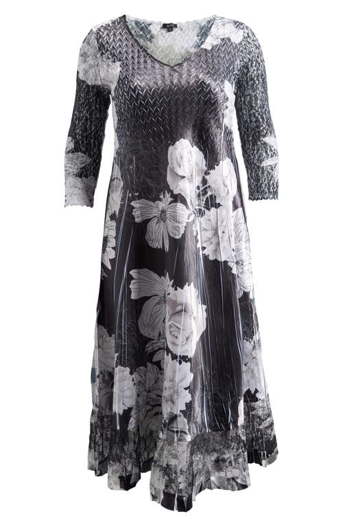 KOMAROV KOMAROV SATIN CHARMEUSE & LACE COCKTAIL DRESS 