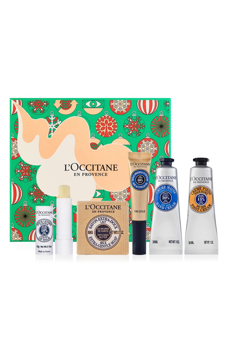 L'Occitane Shea 5-Piece Holiday Gift Set $63 Value, Main, color, 