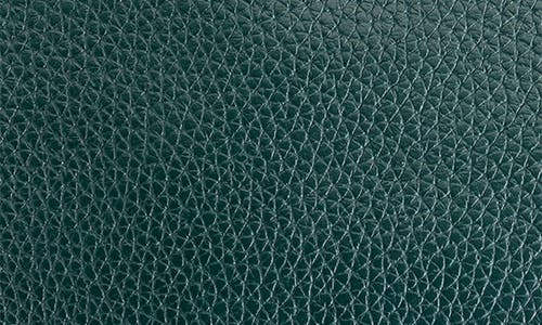 Royce New York Leather Zip Travel Pouch In Dark Green