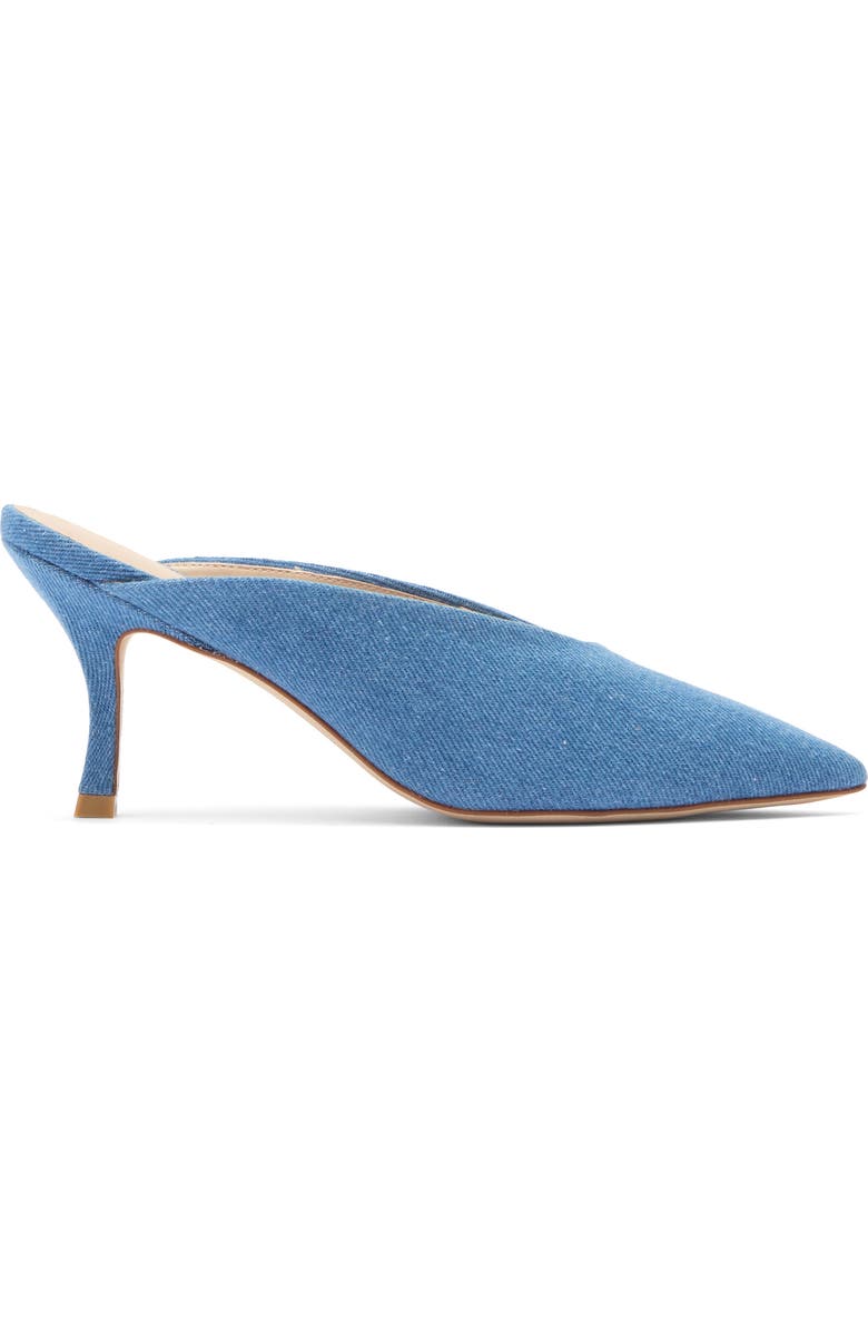 Stuart Weitzman Lula Pointed Toe Pump, Alternate, color, Mid Blue