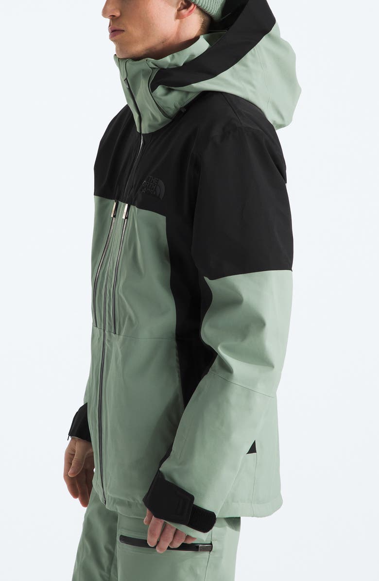 The North Face Chakal Waterproof Hooded Jacket, Alternate, color, Slate Moss/ Tnf Black