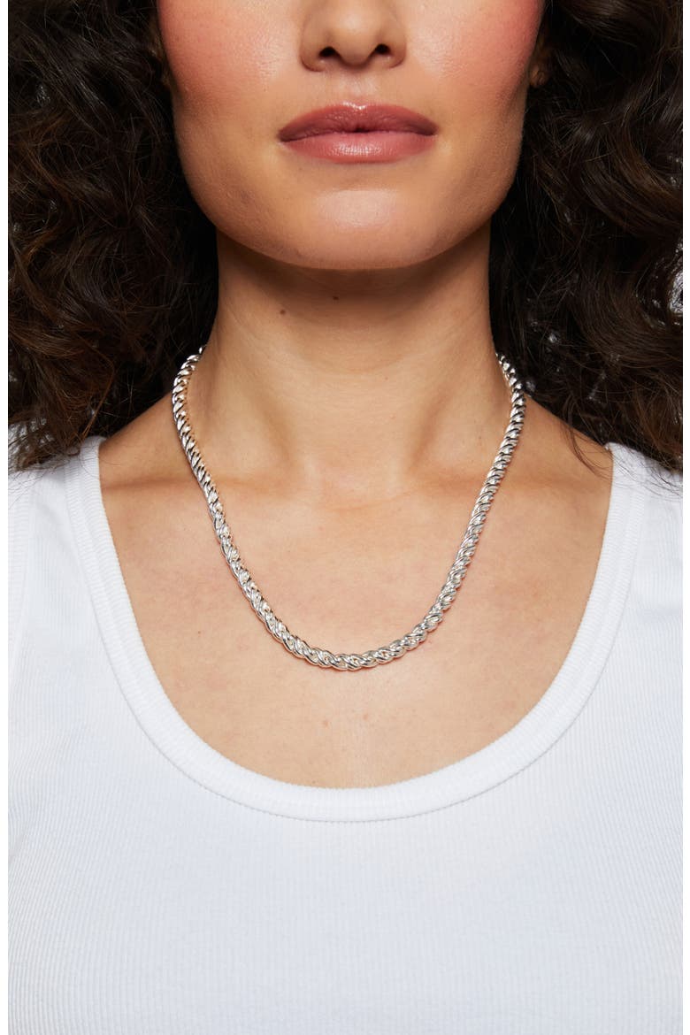 Adriana Necklace, Alternate, color, SILVER