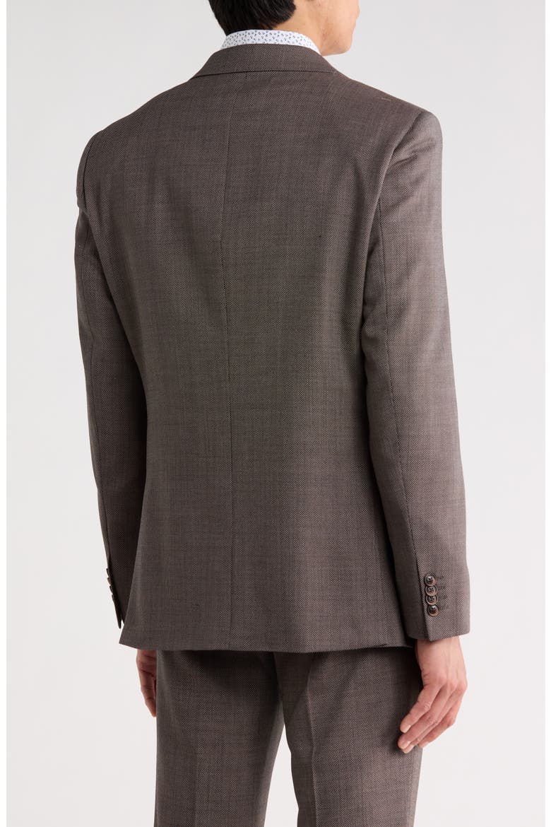 Wool Blend Two-Button Sport Coat, Alternate, color, BROWN