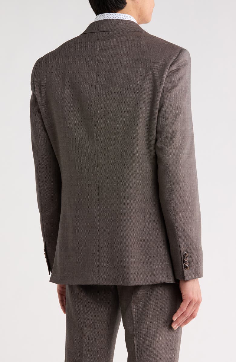 Original Penguin Wool Blend Two-Button Sport Coat, Alternate, color, Brown