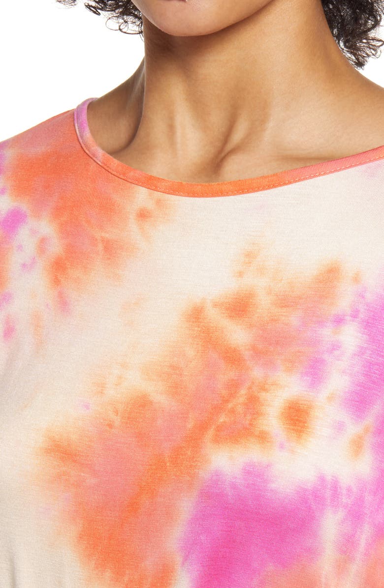 Fraiche by J Tie Dye Midi Dress, Alternate, color, 