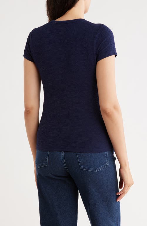Cyrus Crewneck Cap Sleeve Top In Black