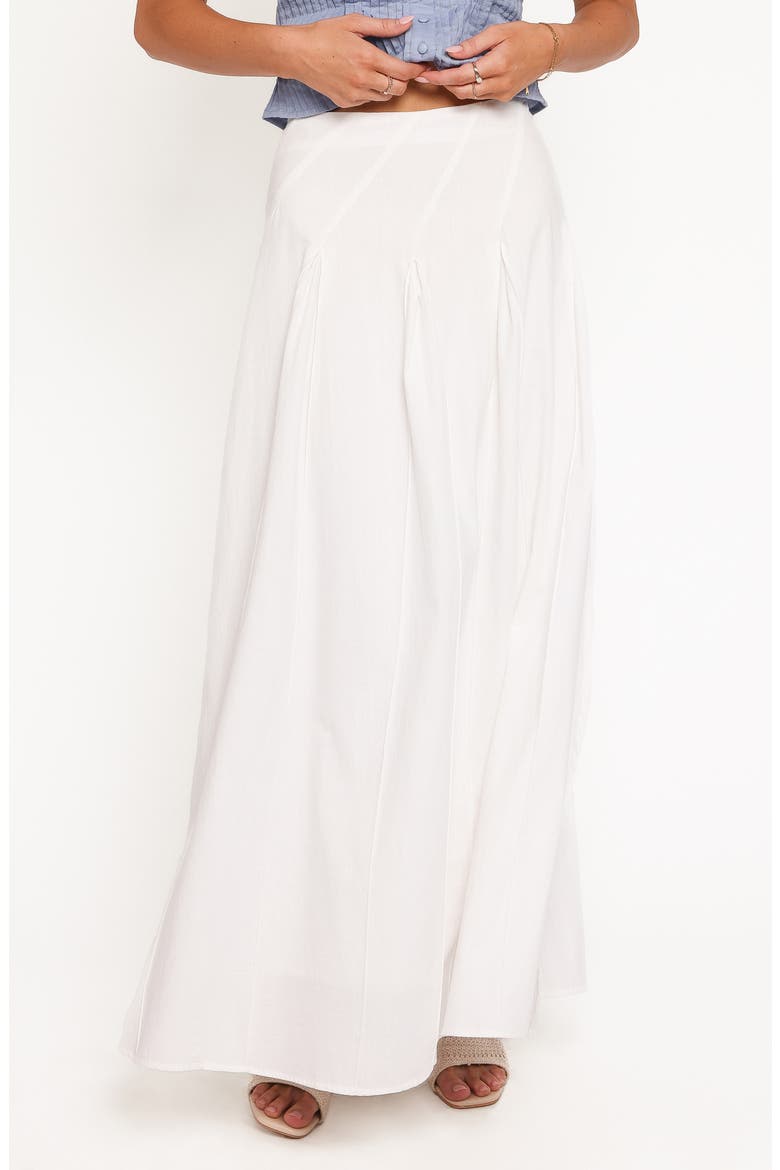 Zoey Cotton Maxi Skirt, Alternate, color, WHITE