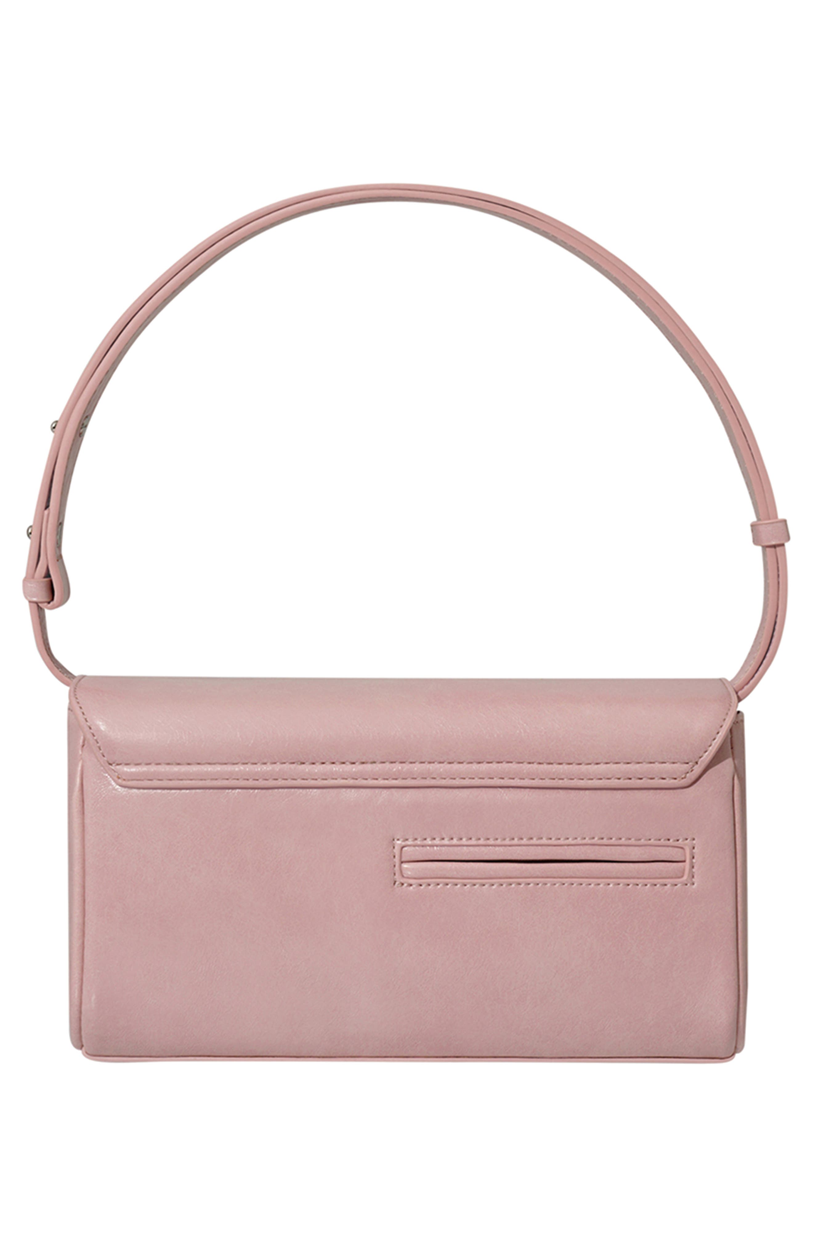 Stand Oil Classic Faux Leather Shoulder Bag, Alternate, color, Soft Pink