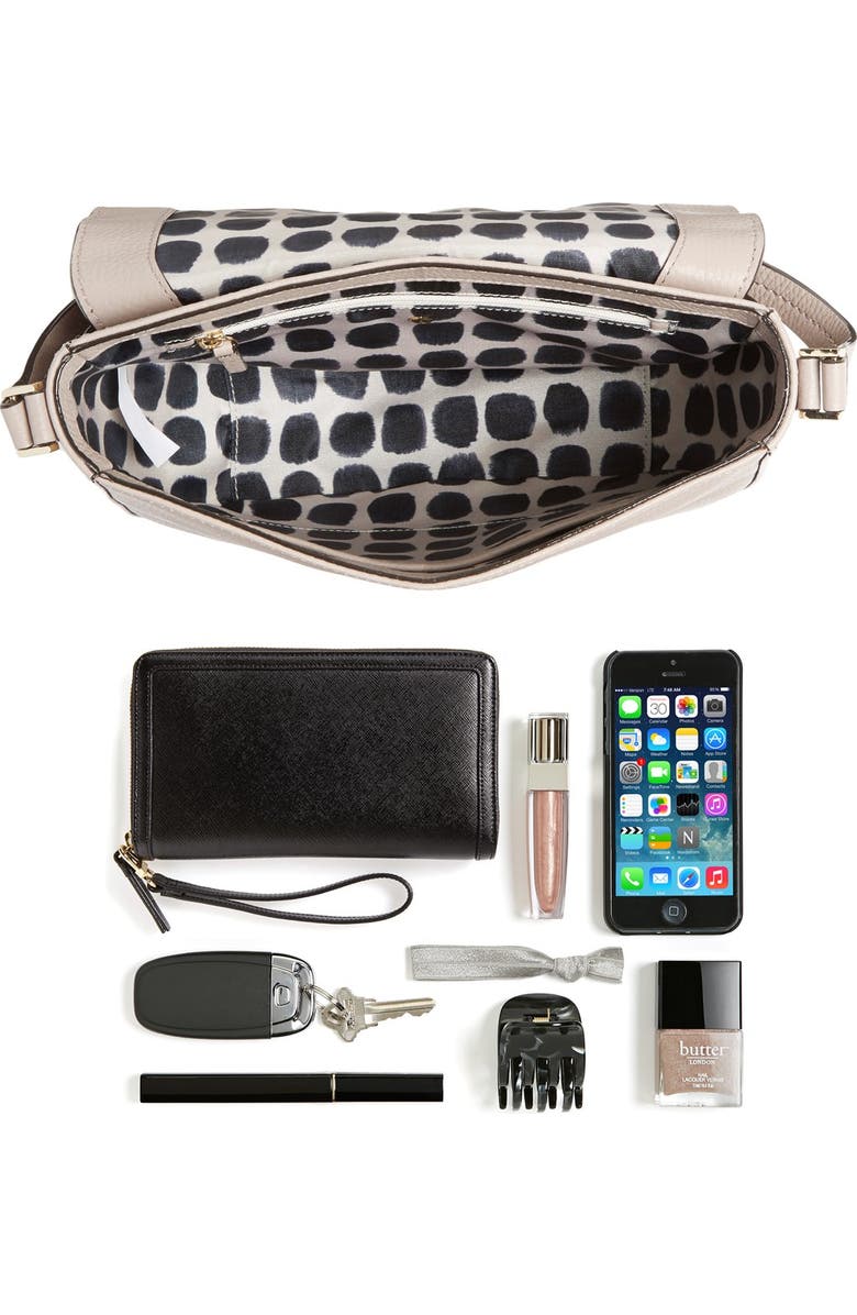 Kate Spade New York 'spencer court - lavinia' leather & suede crossbody bag, Alternate, color,