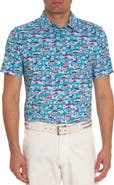 Robert Graham Auto Expo Short Sleeve Performance Golf Polo