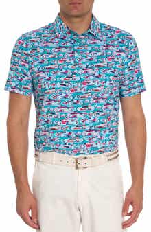 Robert Graham Auto Expo Short Sleeve Performance Golf Polo