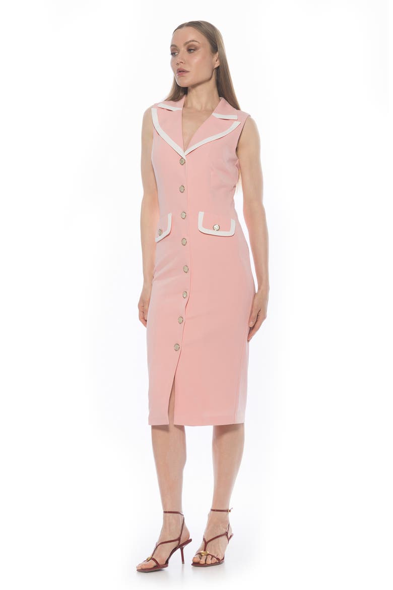 Jean Sheath Dress, Alternate, color, BLUSH