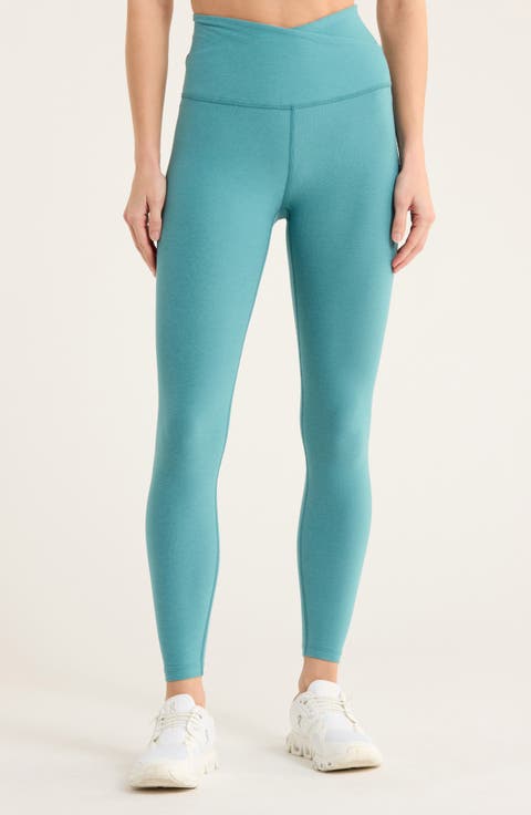 At Your Leisure Space Dye High Waist Midi Leggings