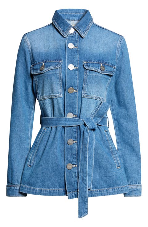 Samaya Belted Denim Utility Jacket
