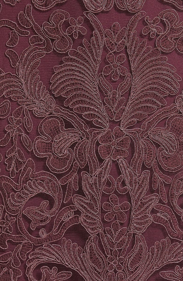 Tadashi Shoji Illusion Yoke Lace Sheath Dress, Alternate, color,