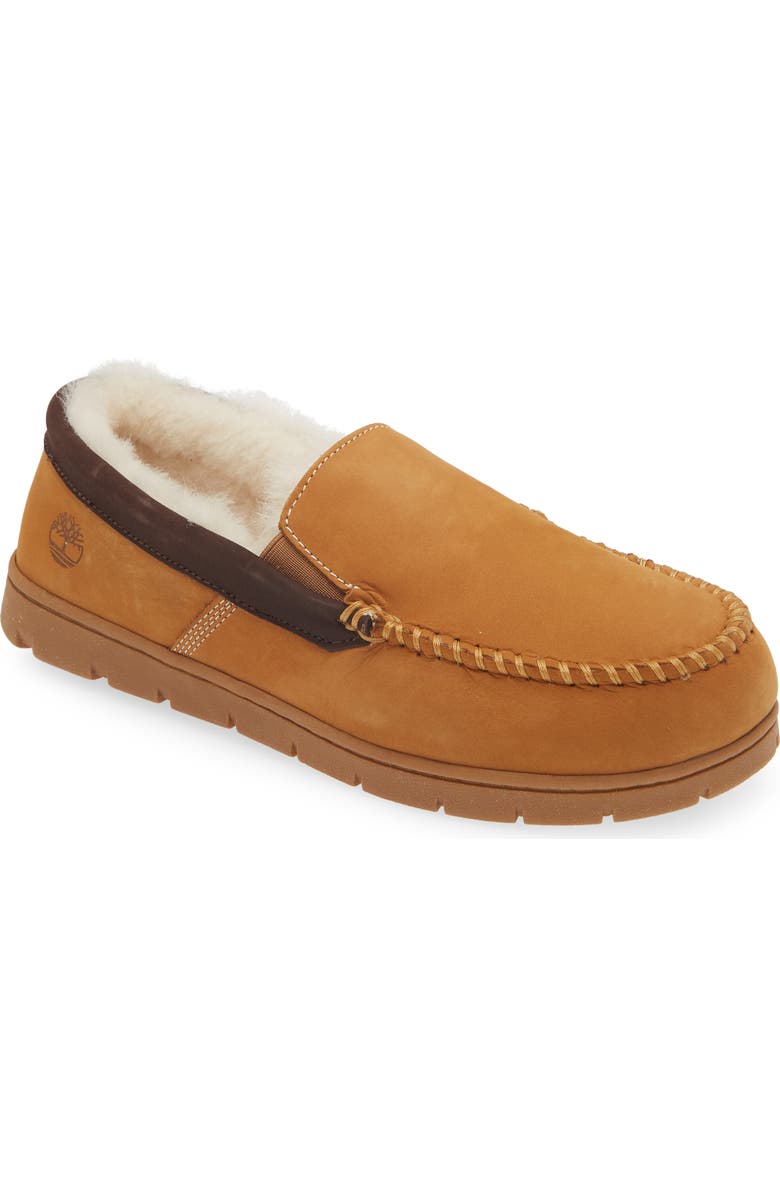 Timberland Mendon Peak Genuine Shearling Slipper, Main, color,