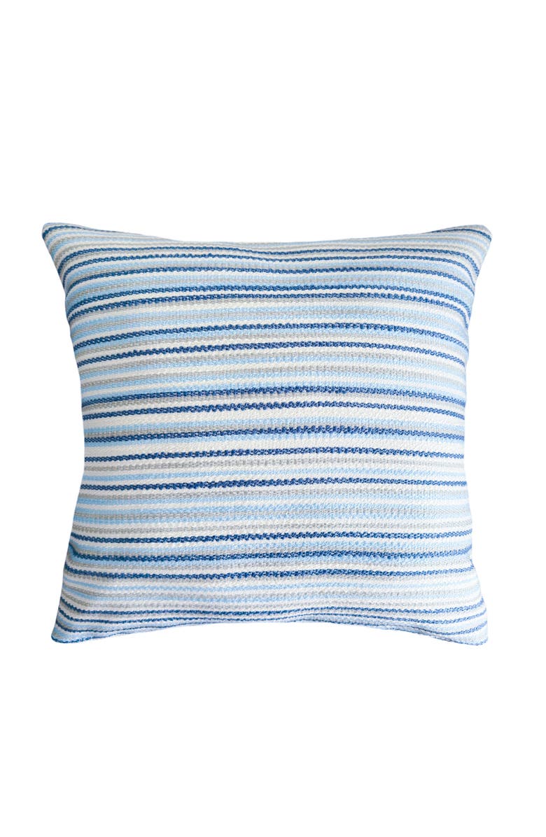 Anaya Yacht Stripe Indoor Outdoor Pillow, Main, color, Blue