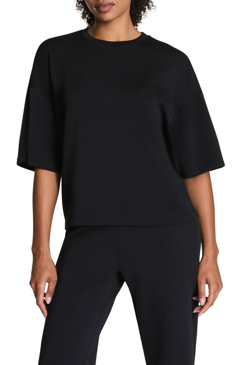 AirEssentials Boxy Tee, Main, color, VERY BLACK