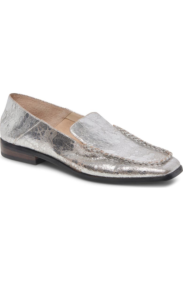 Dolce Vita Beny Loafer, Main, color, Silver Distressed Le