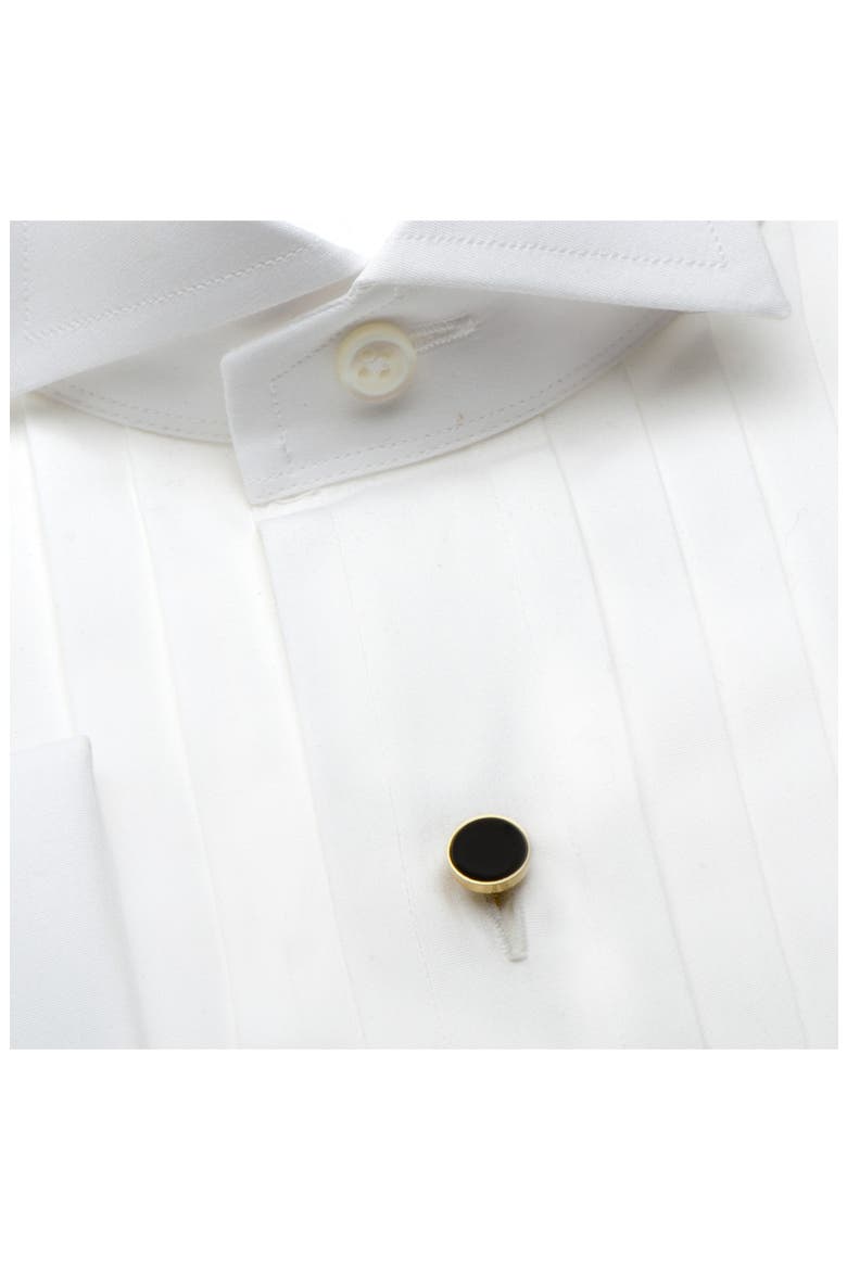 Onyx Shirt Studs, Alternate, color, METALLIC GOLD
