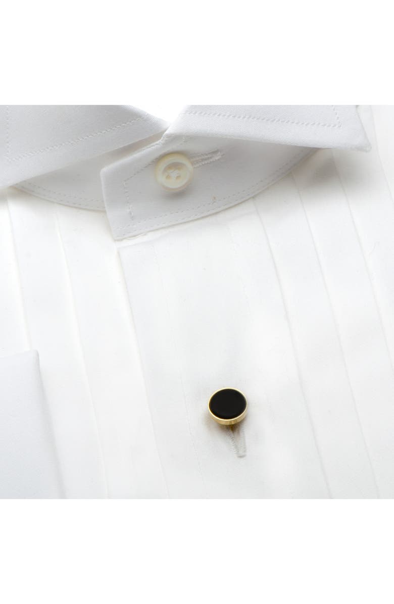 Cufflinks, Inc. Onyx Shirt Studs, Alternate, color, Metallic Gold
