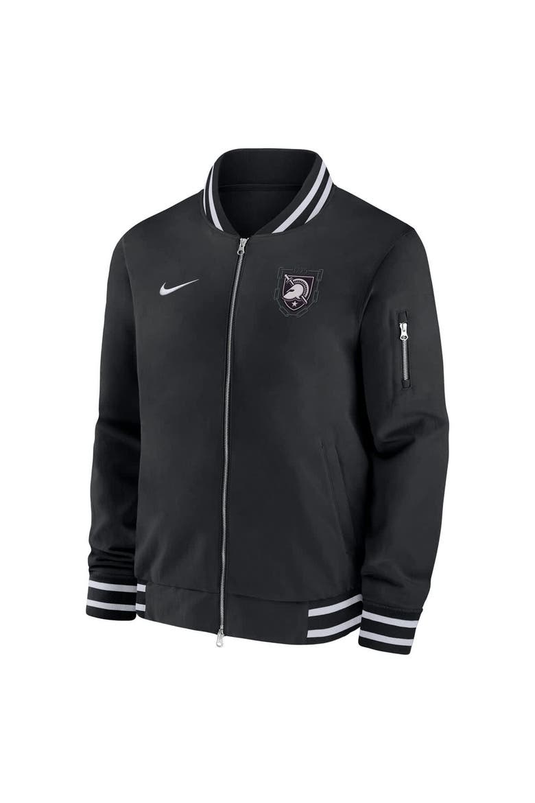 Men's Nike Black Army Black Knights Army 250 Collection Full-Zip Bomber Jacket, Alternate, color, Black