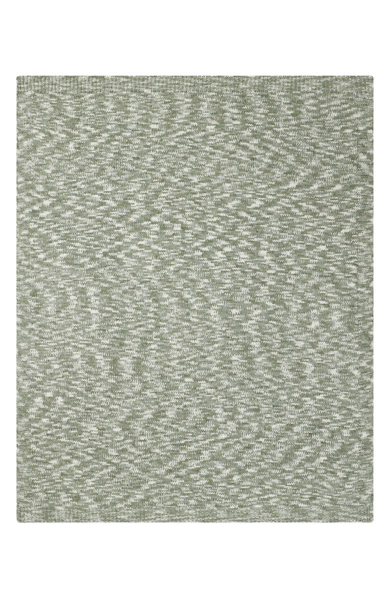 Lucky Brand Logan Chenille Blanket, Main, color, Taupe/ Sage