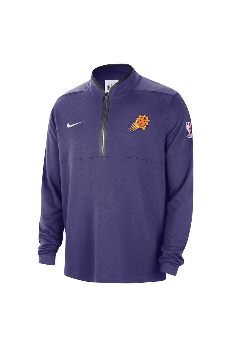 Men's Nike Purple Phoenix Suns 2024/25 Courtside Performance Half-Zip Top, Alternate, color, Purple
