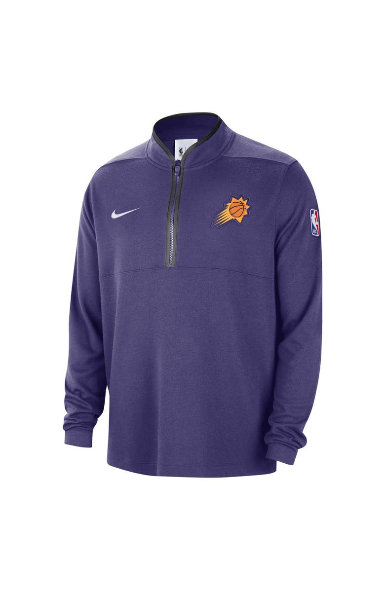 Nike Men's Nike Purple Phoenix Suns 2024/25 Courtside Performance Half-Zip Top, Alternate, color, Purple