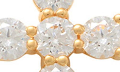 A & M A&m 14k Yellow Gold Cz Stud Earrings In Yellow Gold