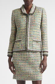 ST. JOHN Forest Tweed Jacket