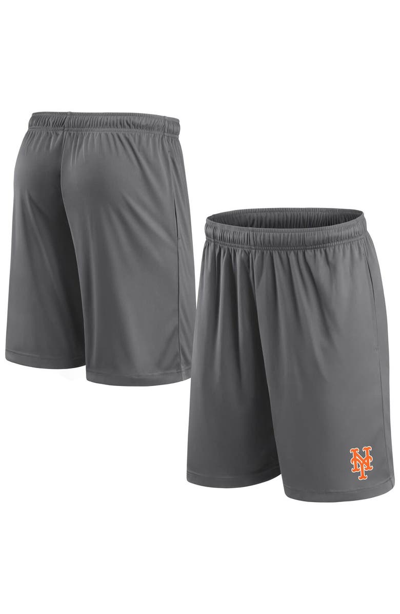 FANATICS Men's Fanatics Gray New York Mets Primary Logo Shorts, Main, color, 