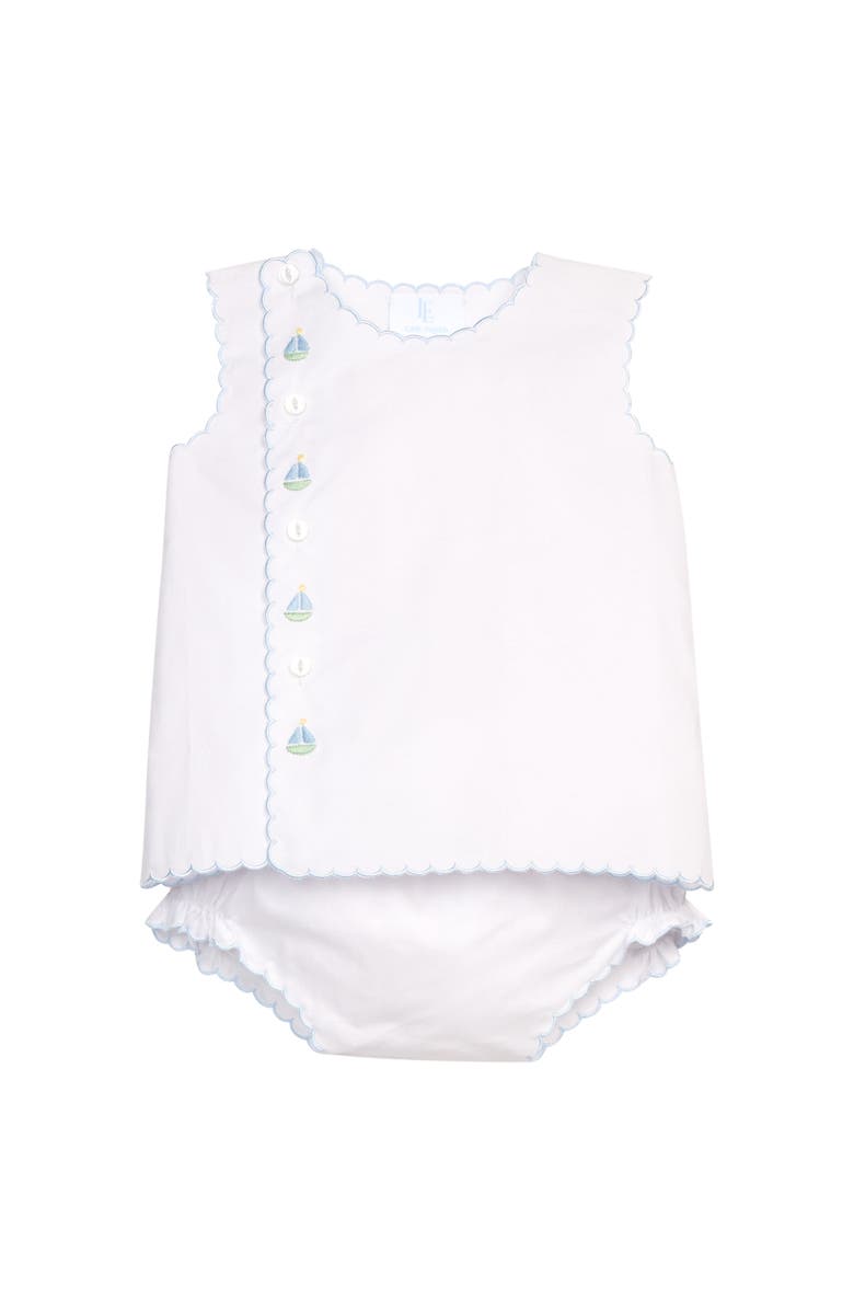 Little English Sleeveless Davis Day Set, Main, color, Sailboats