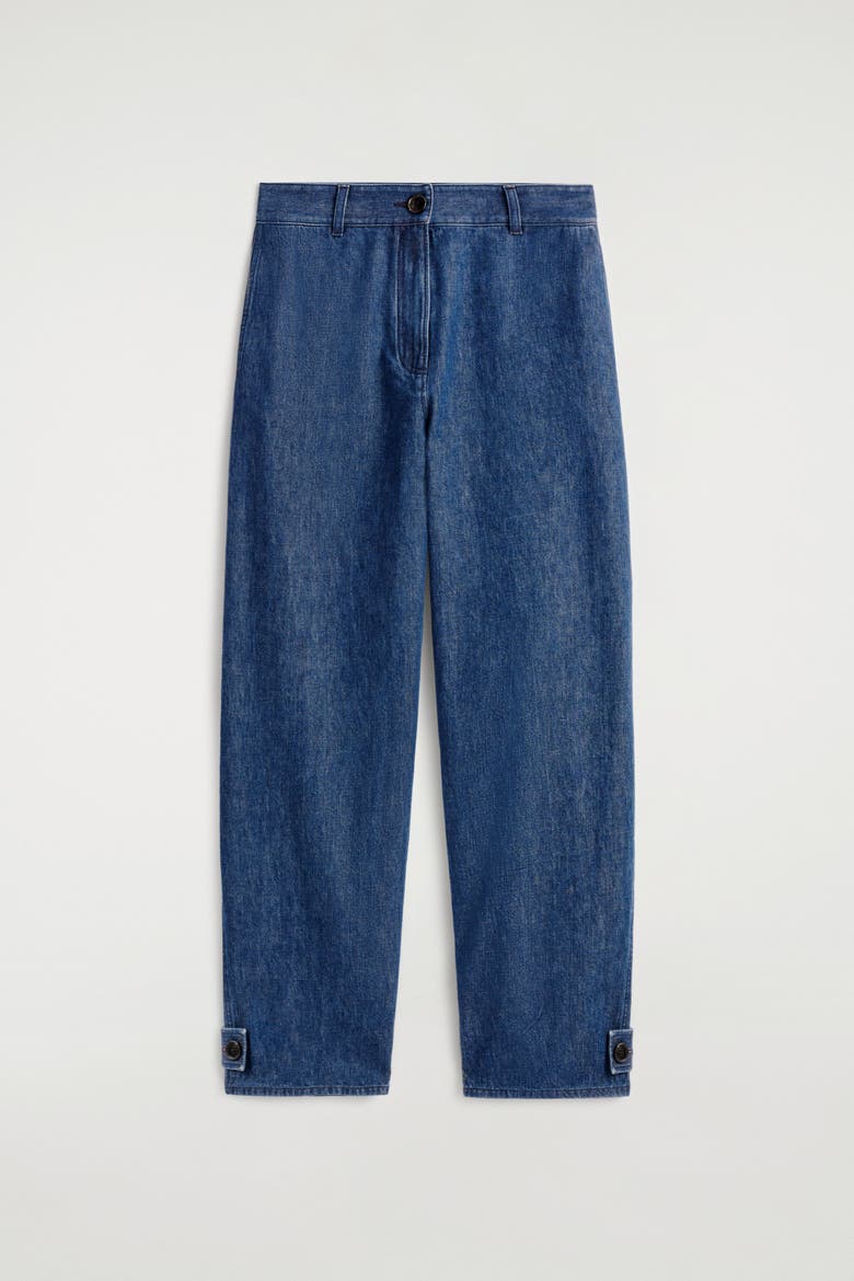 Denim Tulip Pants, Alternate, color, BLUE