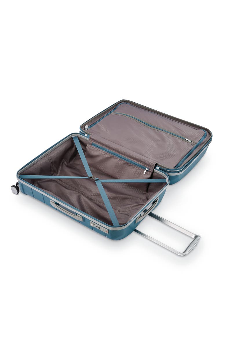 Freeform Hardside Expandable 28" Large Checked Spinner Luggage, Alternate, color, Dark Teal