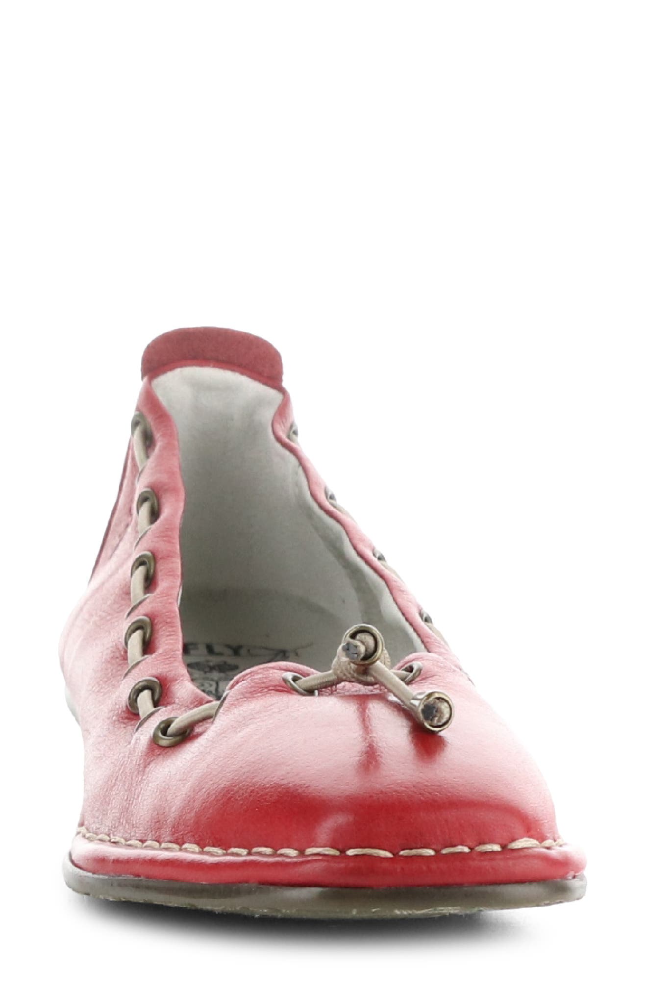 Fly London Bapi Ballet Flat, Alternate, color, 000 Red Velvet