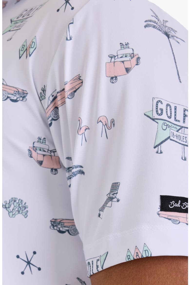 Core Icon Print Performance Golf Polo, Alternate, color, SWING ROYALE