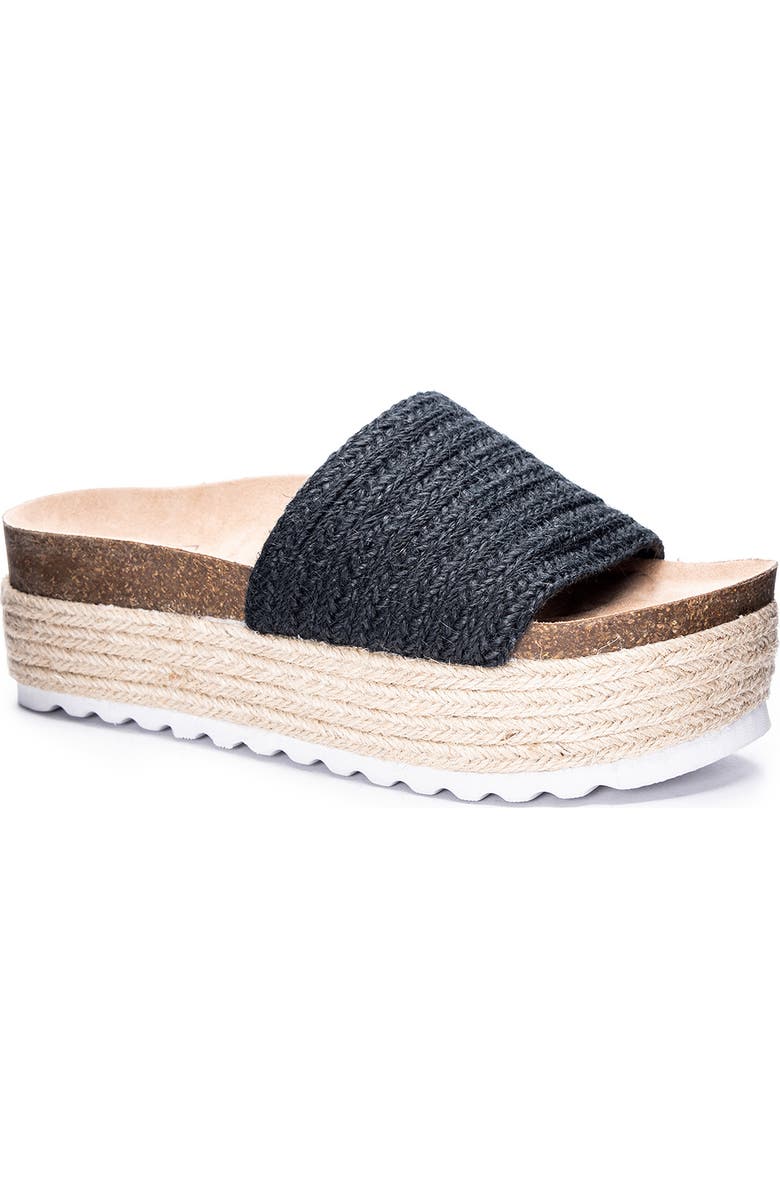 Dirty Laundry Palm Desert Platform Espadrille Slide Sandal, Main, color,