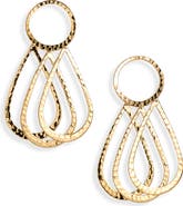 Gas Bijoux Mimi Hammered Drop Earrings