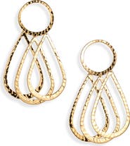 Gas Bijoux Mimi Hammered Drop Earrings