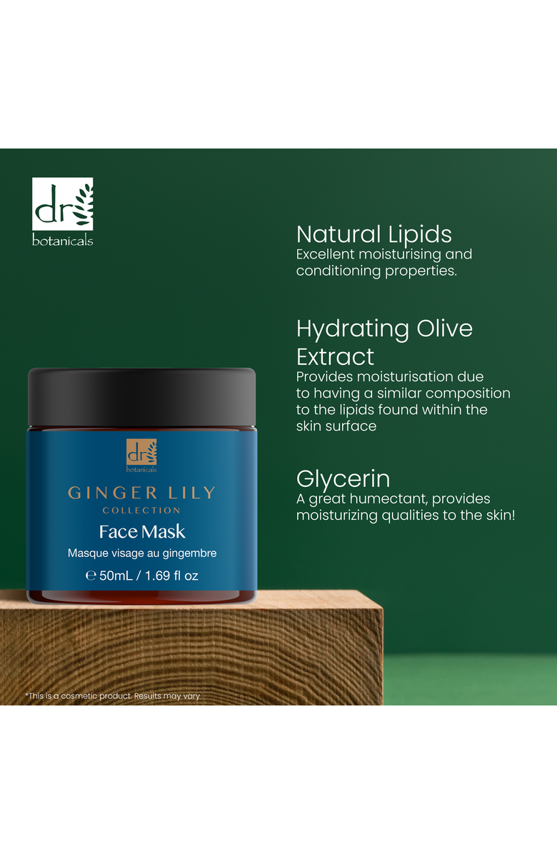 DR BOTANICALS Gingerlily Mask 50ml, Alternate, color, White
