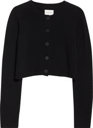 LOULOU DE SAISON Zephir Crop Cashmere Cardigan