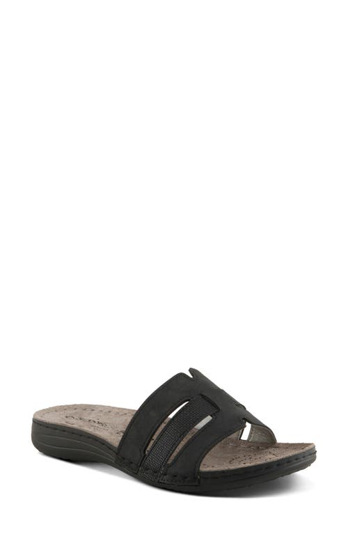Flexus By Spring Step Tethys Slide Sandal In Black