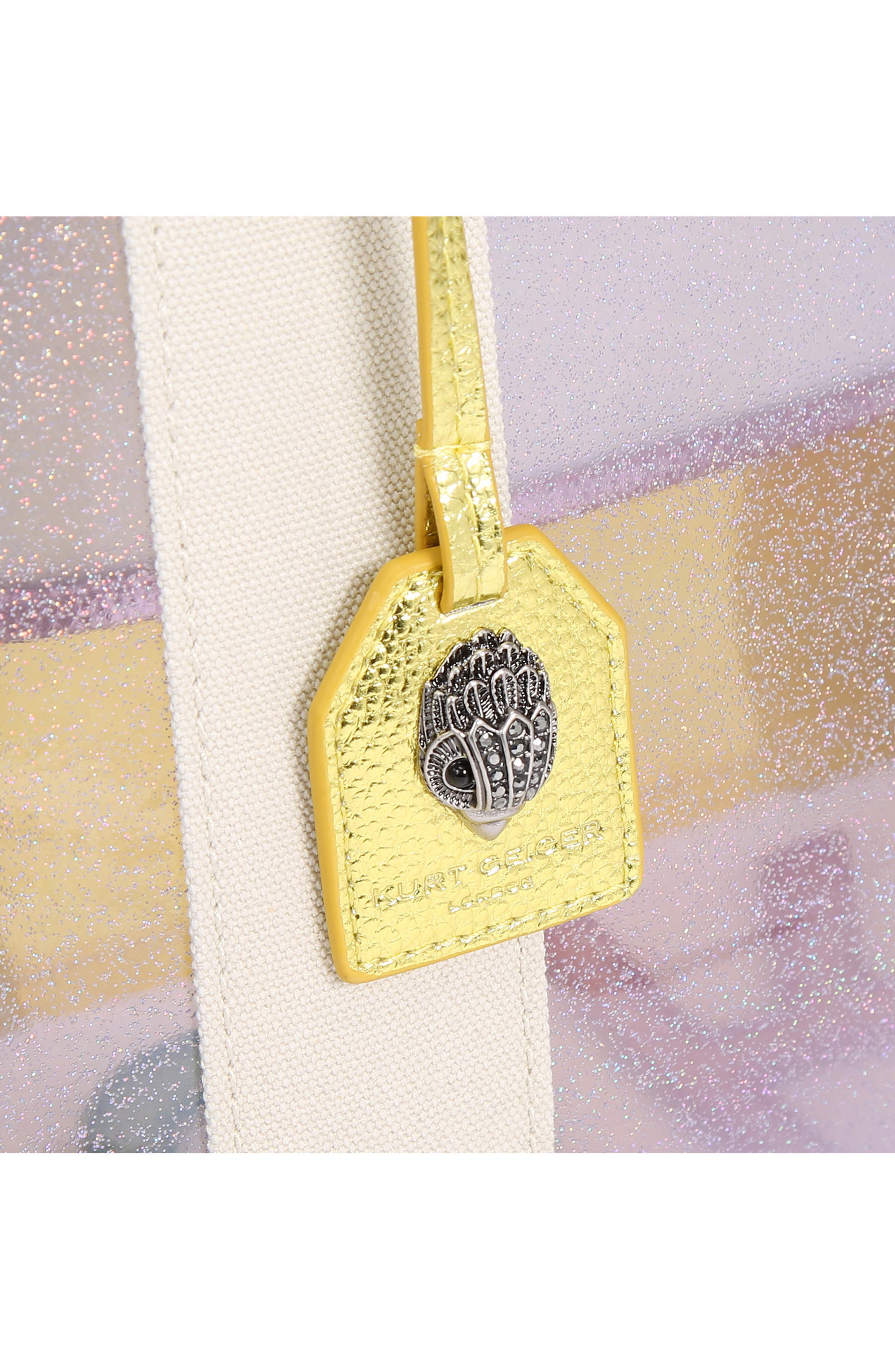 Kurt Geiger London Southbank Clear Vinyl Tote, Alternate, color, Mult/Other