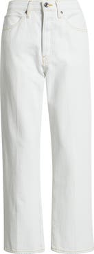 FRAME The Vertical High Waist Ankle Relaxed Straight Leg Jeans