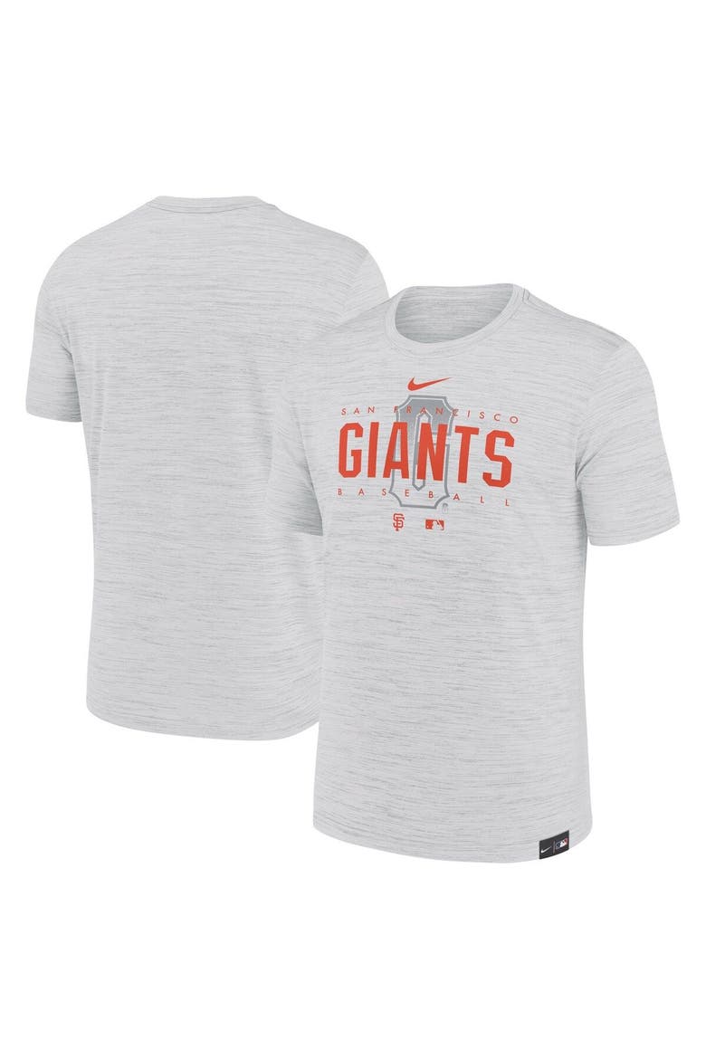 Men's Nike Gray San Francisco Giants City Connect Velocity Practice Performance T-Shirt, Main, color, Gray