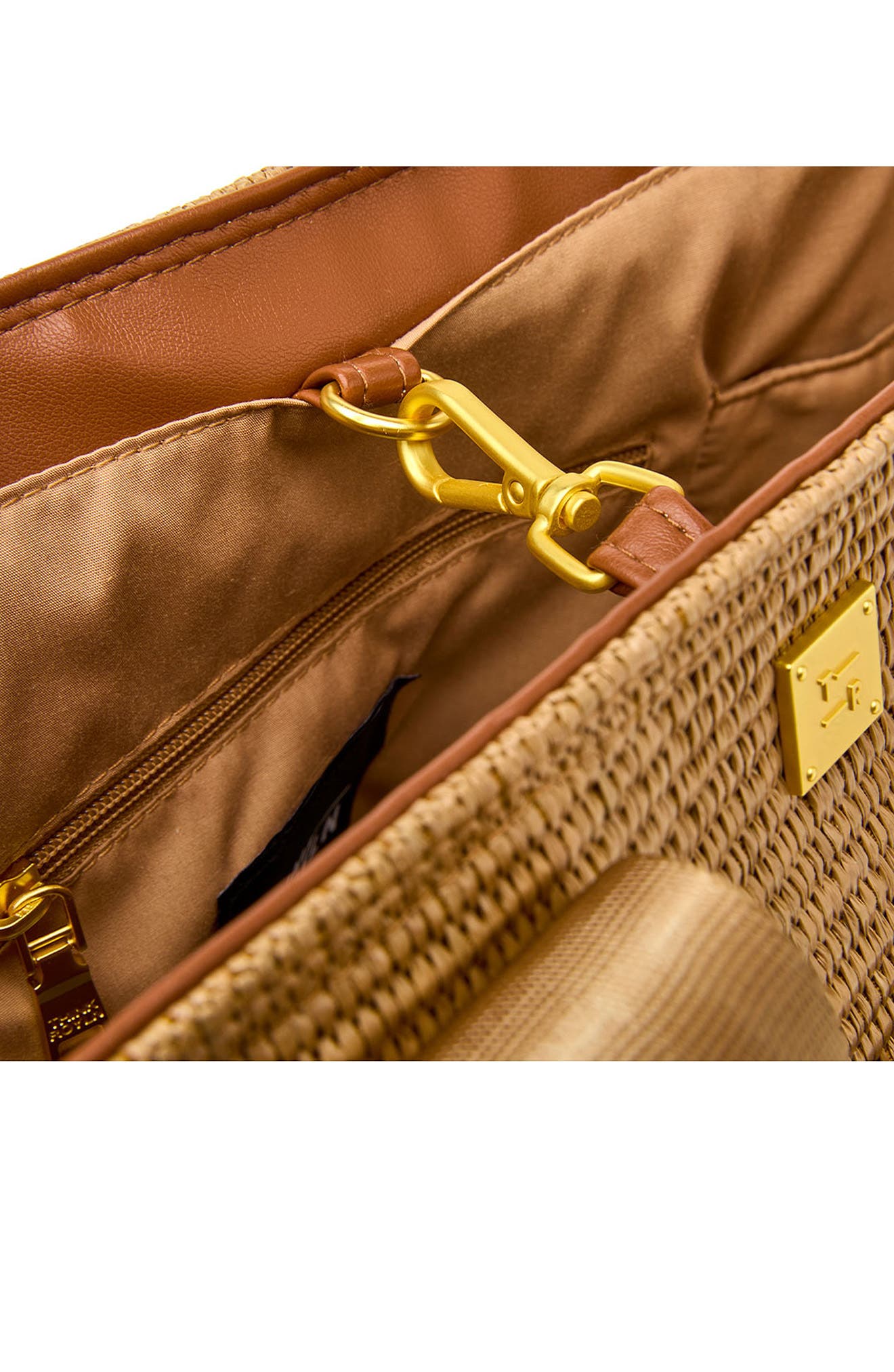 THINK ROYLN Riviera Raffia Bucket Tote, Alternate, color, Sand Dune Raffia