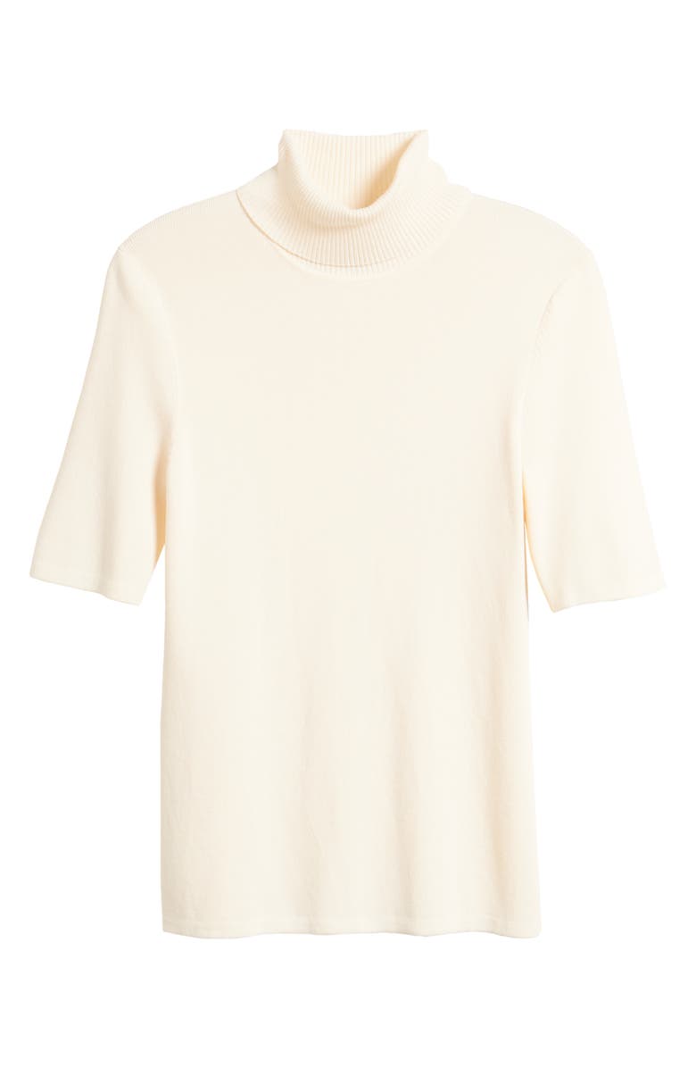 Anne Klein Short Sleeve Turtleneck Sweater, Alternate, color, 