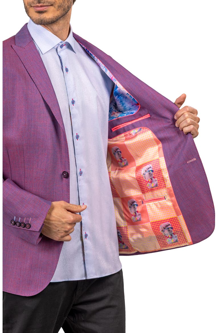 Descartes Motionred Sport Coat, Alternate, color, RED MULTI
